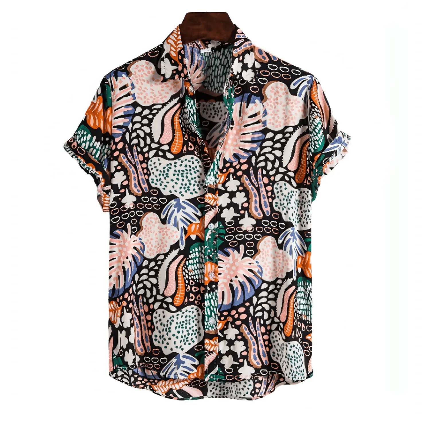Mens Beach Shirts - Shirt - Dan Flashes - Medium - A stylish button - up shirts - Dan Flashes - Shirt